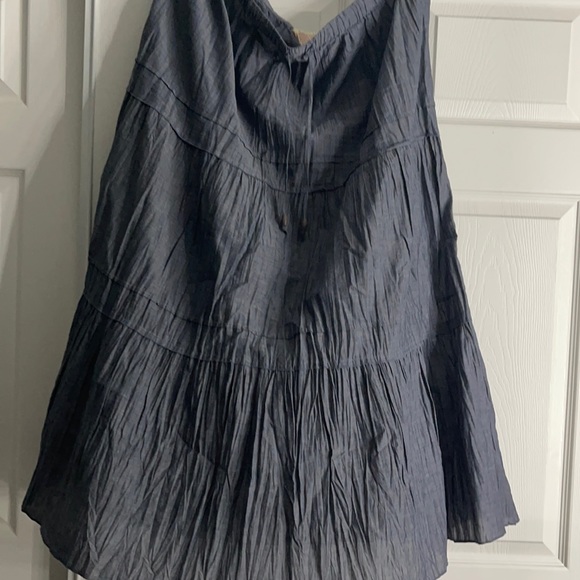 blue ruffled skirt - Picture 1 of 2